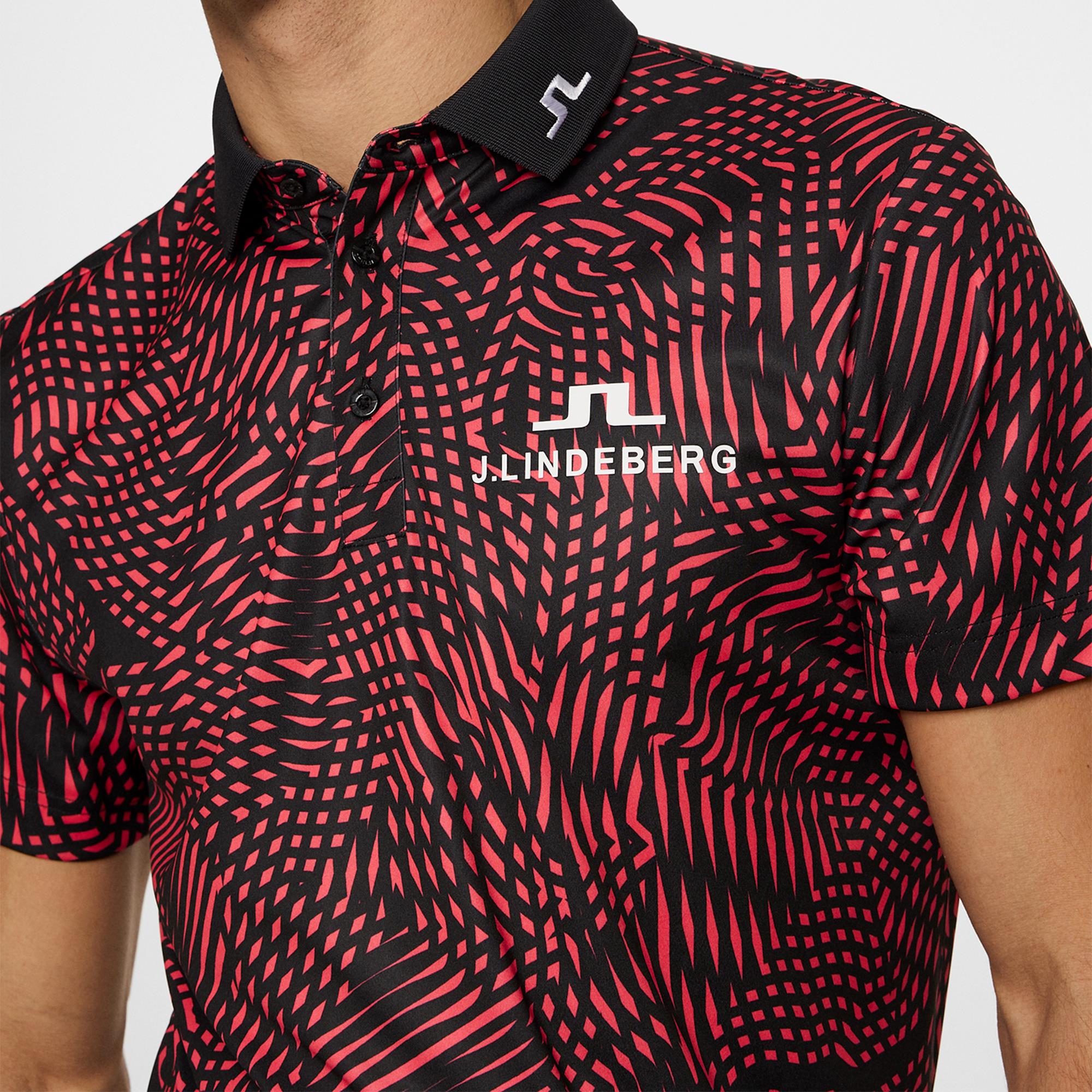 J Lindeberg Masters KV Tour Mens Golf Polo Shirt Masters Pink
